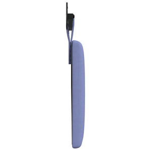 vidaXL Wall-mounted Headboard Denim Blue Fabric