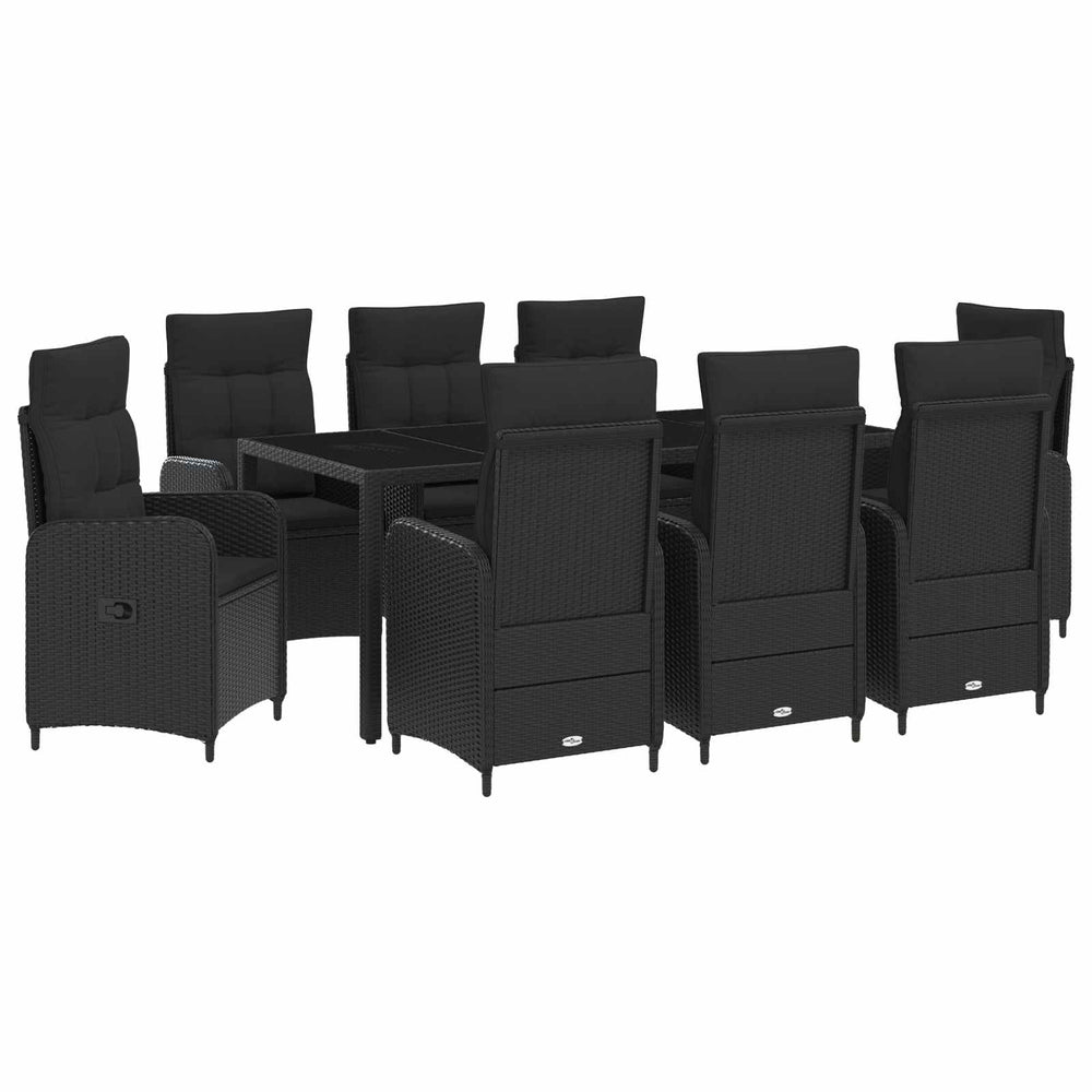 9-teiliges Outdoor-Esstisch-Set