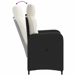 Outdoor Esstisch Set, 7-teilig, PE-Rattan