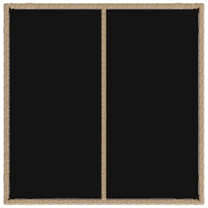 Outdoor Tisch Set mit Kissen Beige/Hellgrau