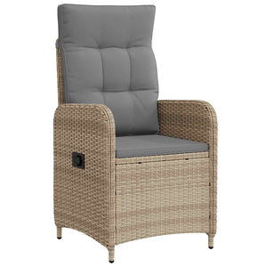Outdoor Esstisch Set mit Kissen, 7-teilig