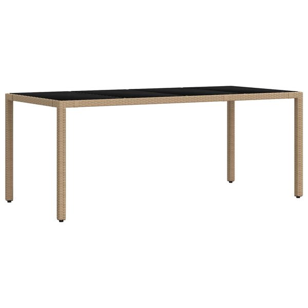 Outdoor Esstisch Set mit Kissen, 7-teilig