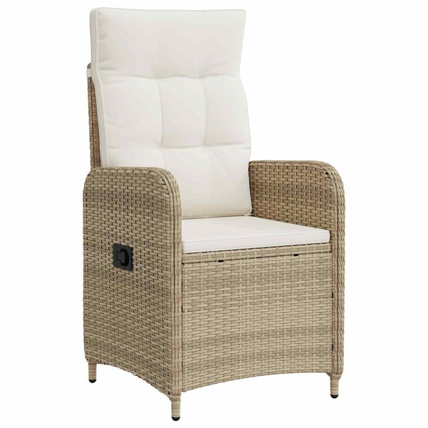 9-teiliges Outdoor-Esstisch-Set mit Kissen