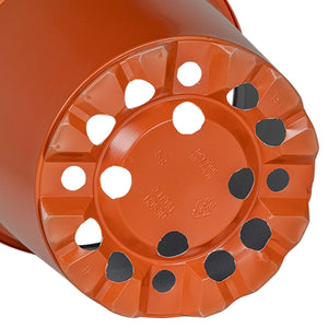 vidaXL Plant Pot 200 pcs Terracotta Ø 15 x 13 cm Plastic
