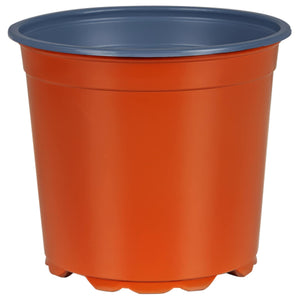 vidaXL Plant Pot 200 pcs Terracotta Ø 15 x 13 cm Plastic