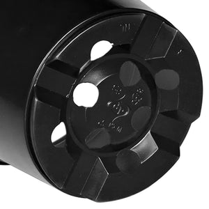 vidaXL Round Flower Pot 200 pcs Black Ø 10 x 8 cm Plastic