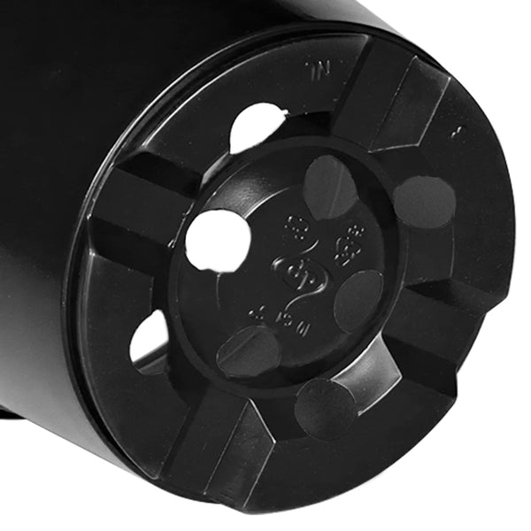 vidaXL Round Flower Pot 200 pcs Black Ø 10 x 8 cm Plastic