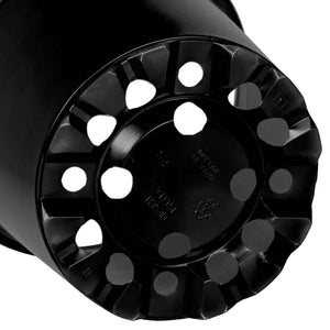 vidaXL Plant Pot 50 pcs Black Ø 15 x 13 cm Plastic