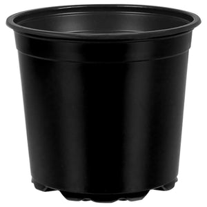 vidaXL Flower Pot 100 pcs Black Ø 15 x 13 cm Plastic