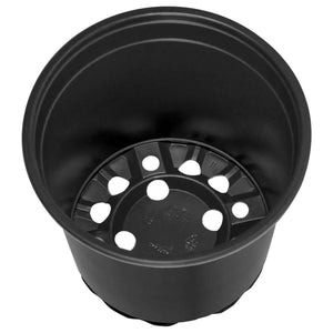 vidaXL Flower Pot 100 pcs Black Ø 15 x 13 cm Plastic