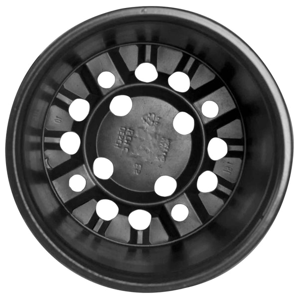 vidaXL Flower Pot 200 pcs Black Ø 15 x 13 cm Plastic