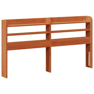 vidaXL Bed Frame Waxed Brown 150 x 200 cm Solid Pine Wood