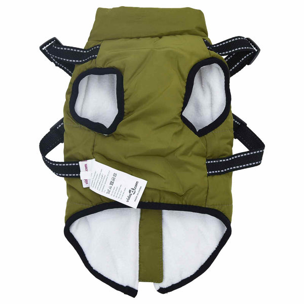Hundemantel Olive L28 Fleece Polyester