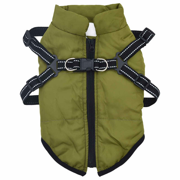 Hundemantel Olive L28 Fleece Polyester