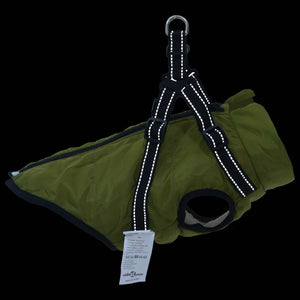Hundemantel Olive L28 Fleece Polyester