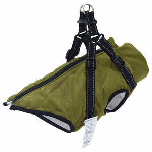 Hundemantel Olive L32 Fleece & Polyester