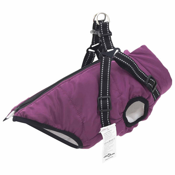 Lila Hundemantel Fleece Polyester L24