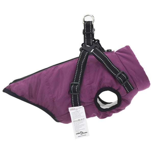 Lila Hundemantel Fleece Polyester L24