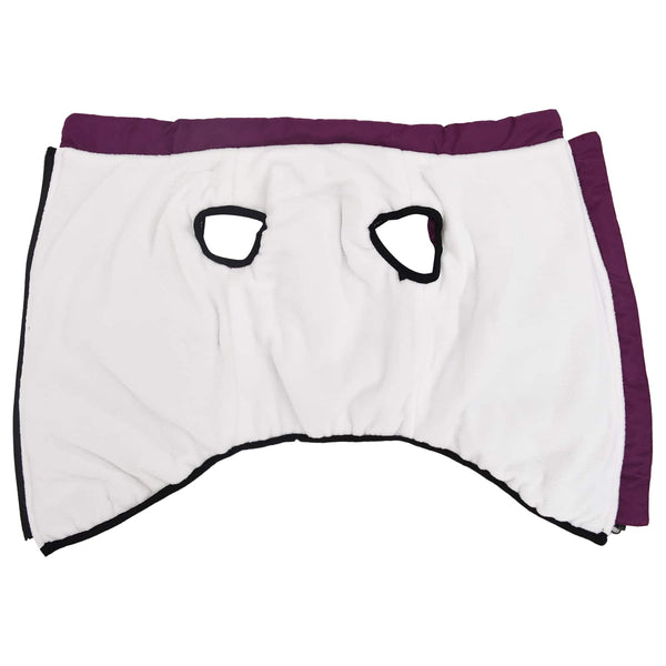 vidaXL Dog Coat Purple L52 Fleece and Polyester