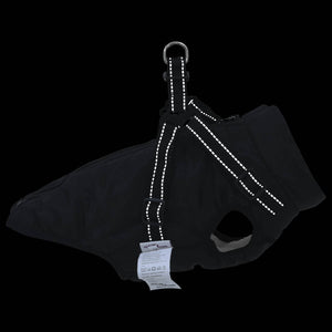 vidaXL Dog Coat Black L28 Fleece and Polyester