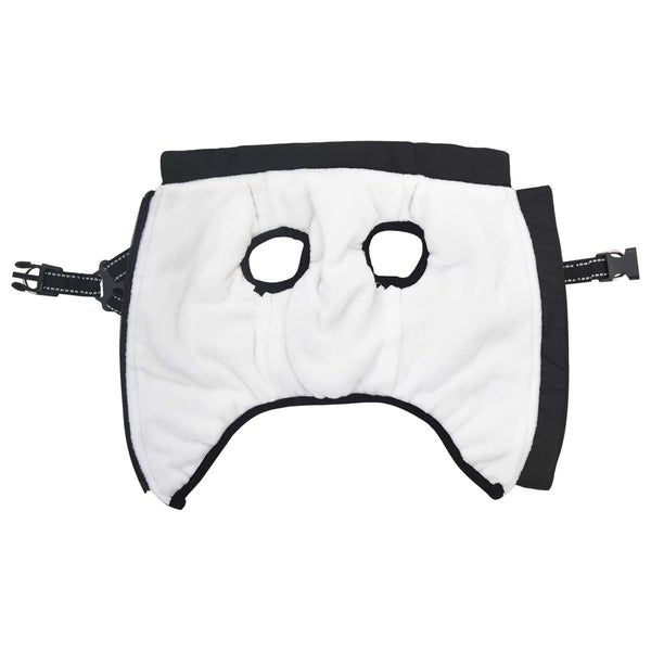 vidaXL Dog Coat Black L32 Fleece and Polyester