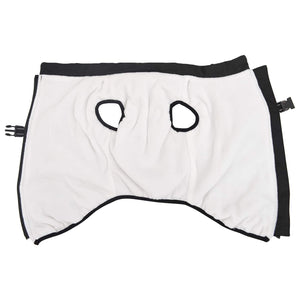 vidaXL Dog Coat Black L44 Fleece and Polyester