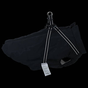 vidaXL Dog Coat Black L44 Fleece and Polyester