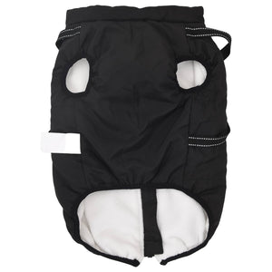 vidaXL Dog Coat Black L52 Fleece and Polyester