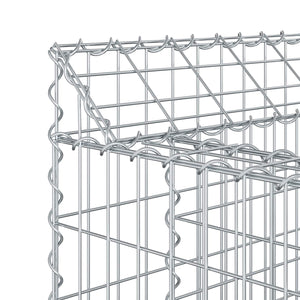 Gabionen Hochbeet 3er Set Silber