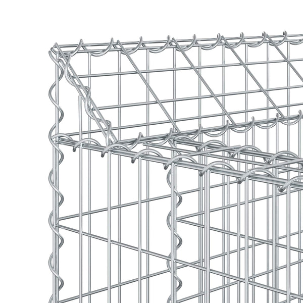 Gabionen Hochbeet 3er Set Silber