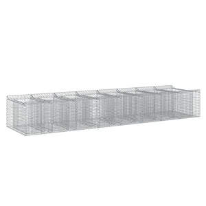Gabionen Hochbeet 3er Set Silber