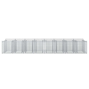 Gabionen Hochbeet 3er Set Silber