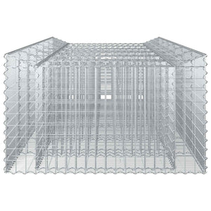 Gabionen Hochbeet 3er Set Silber