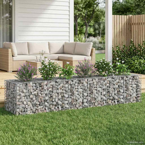 Gabionen Hochbeet 2er Set, 260cm