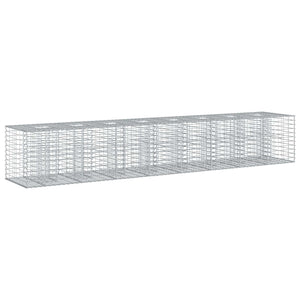 Gabionen Hochbeet 2er Set Silber 340cm