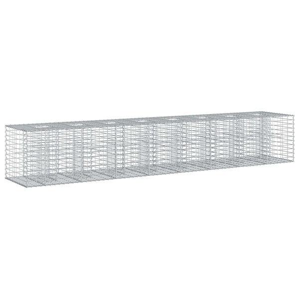Gabionen Hochbeet 2er Set Silber 340cm