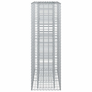 Gabionen Hochbeet 2er Set Silber 130x50x150cm