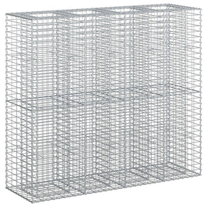 Gabionen Hochbeet 2er Set Silber 170cm