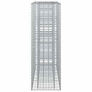 Gabionen Hochbeet 2er Set Silber 170cm