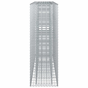 Gabionen Hochbeet 3er Set Silber 250x50x150cm