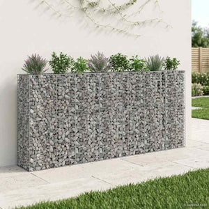 Gabionen Hochbeet 330x50x150cm, 4er Set