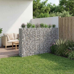 Gabionen Hochbeet 330x50x150cm, 4er Set