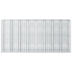 Gabionen Hochbeet 330x50x150cm, 4er Set
