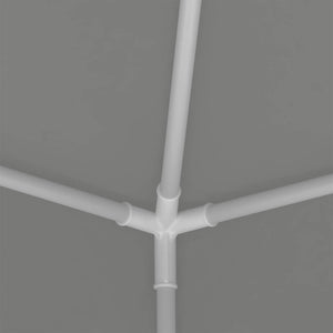 vidaXL Party Tent Light Grey 200 x 200 x 240 cm PE and Steel