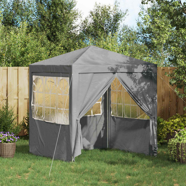 vidaXL Party Tent Light Grey 200 x 200 x 240 cm PE and Steel