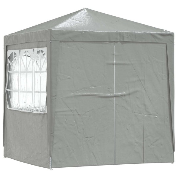 vidaXL Party Tent Light Grey 200 x 200 x 240 cm PE and Steel