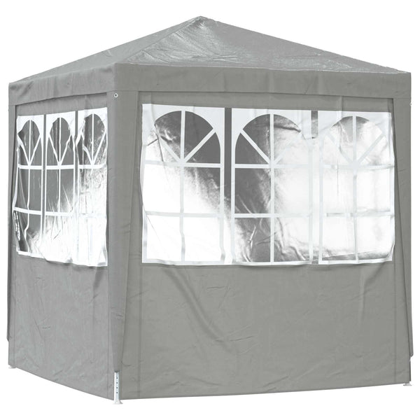 vidaXL Party Tent Light Grey 200 x 200 x 240 cm PE and Steel