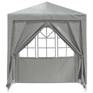 vidaXL Party Tent Light Grey 200 x 200 x 240 cm PE and Steel