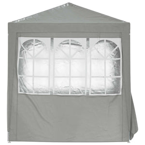 vidaXL Party Tent Light Grey 200 x 200 x 240 cm PE and Steel