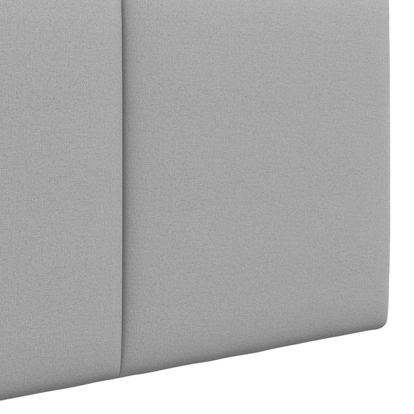 vidaXL Wall-Mounted Headboard Cloud Grey Fabric